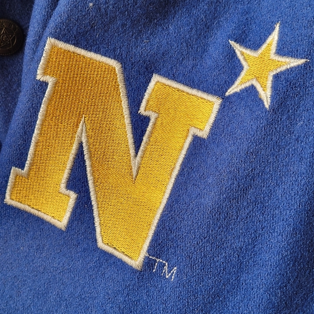 Vintage Steve & Barry’s Navy University Jacket Mens Exrta Large XL Lettermans - Picture 6 of 16